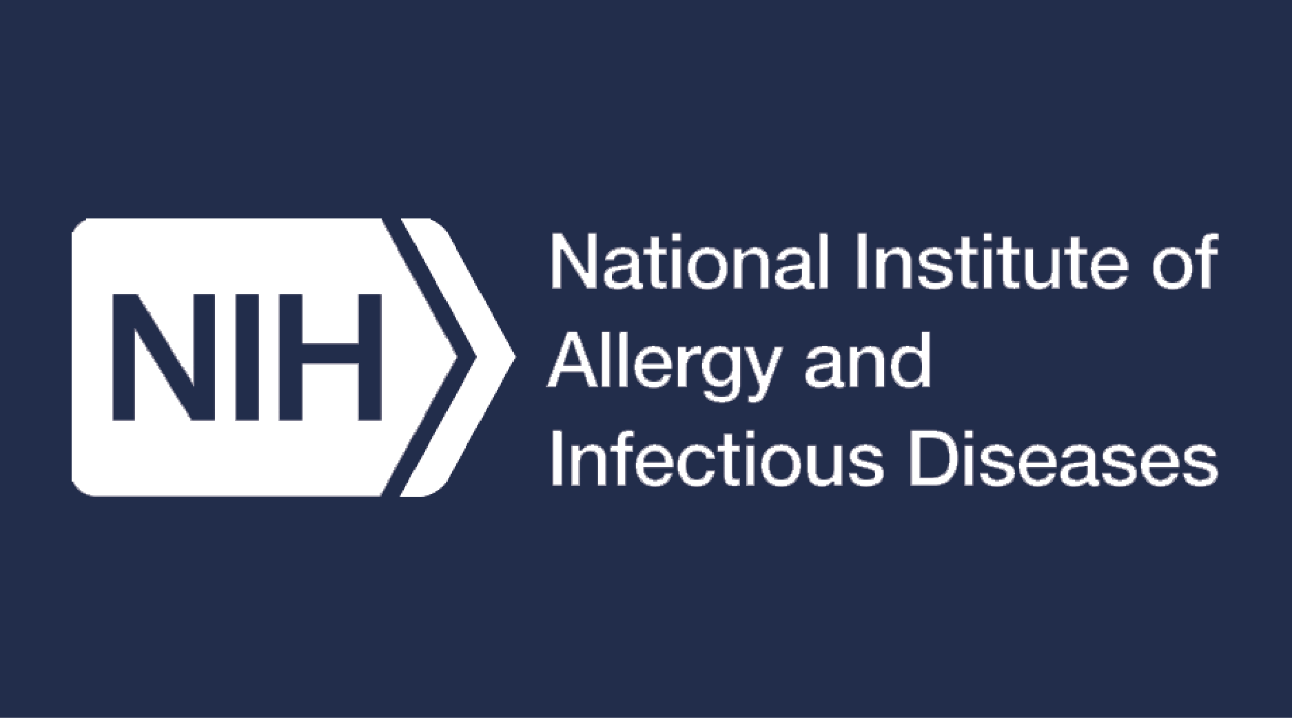 NIAID logo - white on UVA blue