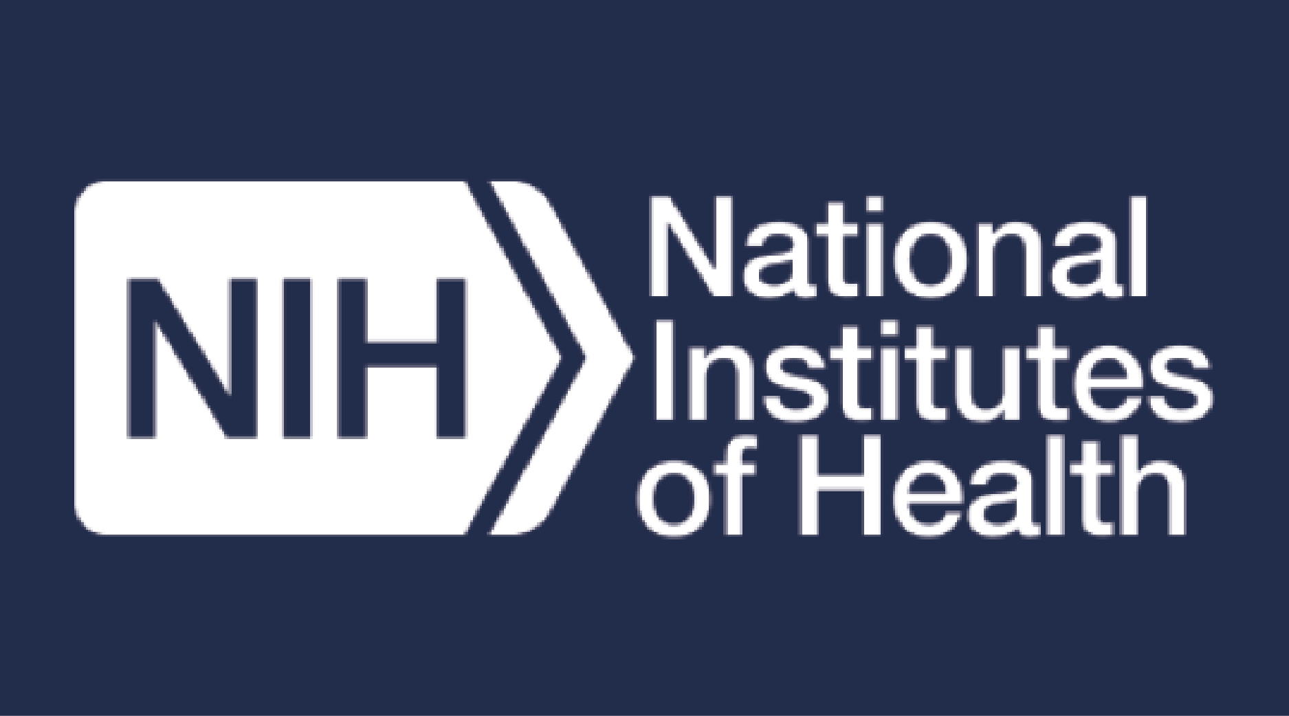 NIH logo - white on UVA blue