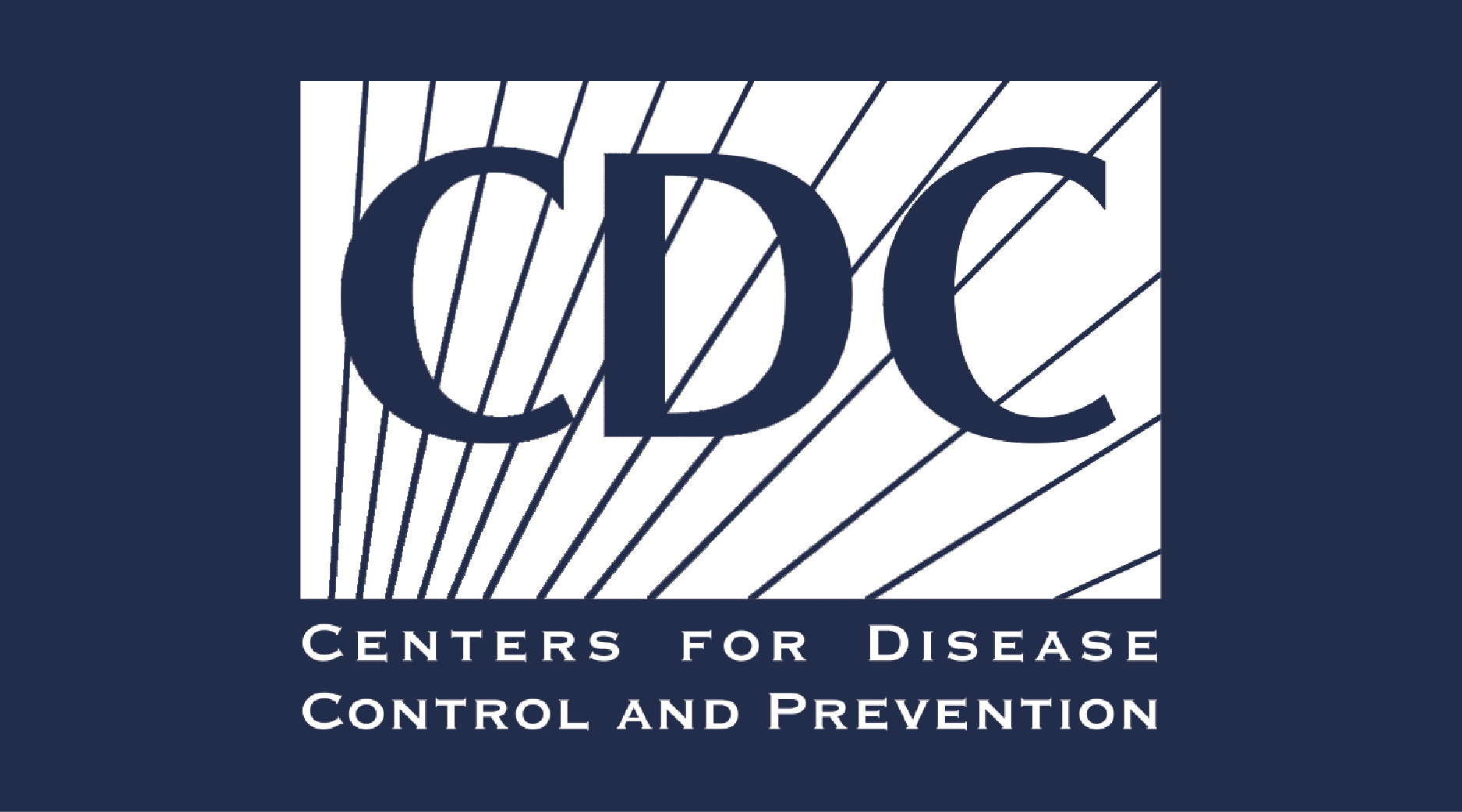 CDC logo white on UVA blue 