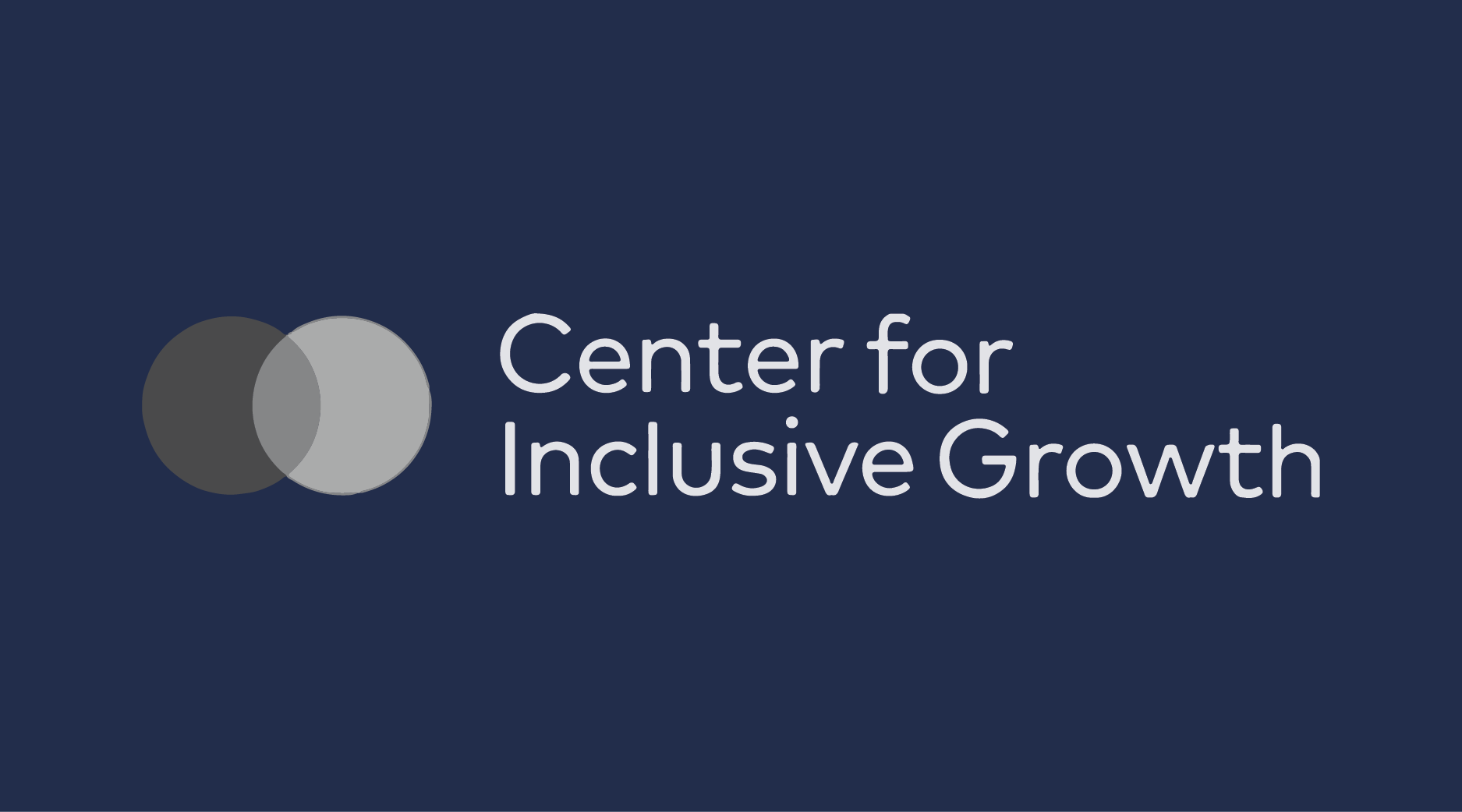 Mastercard Center for Inclusive Growth logo - white on UVA blue