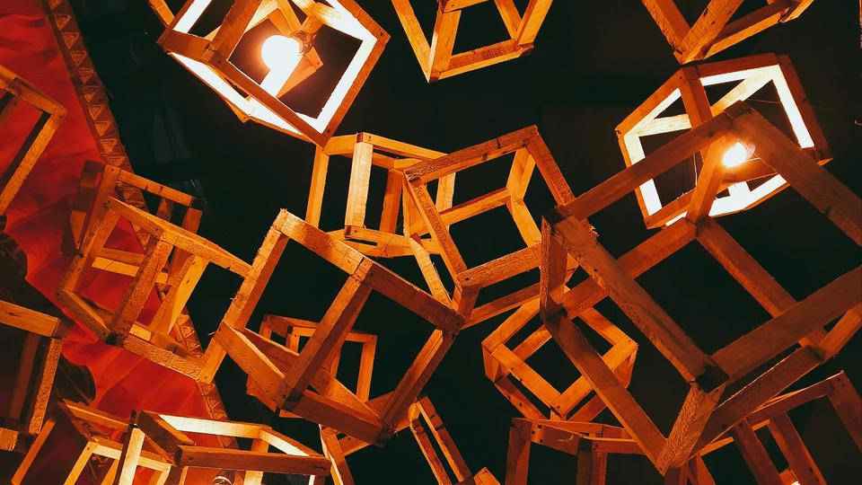 Cubes in the air