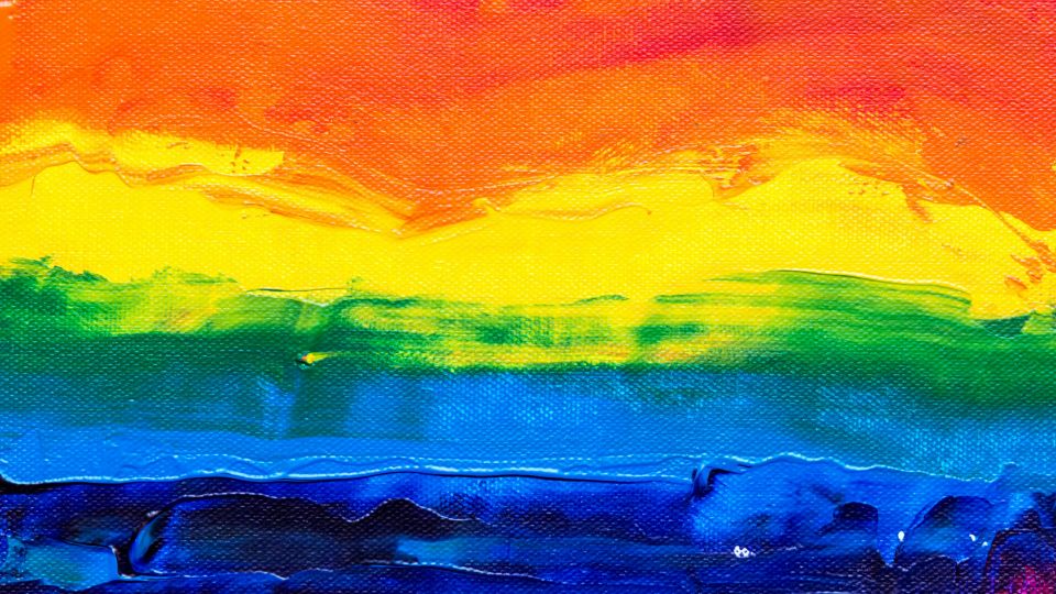 painted rainbow