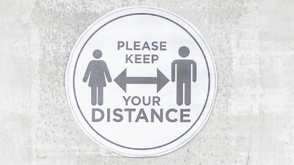 please keep your distance