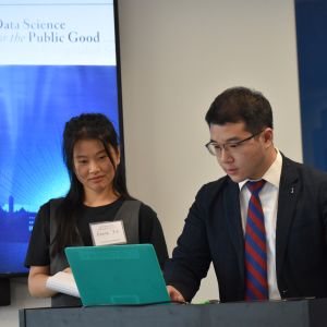 Students giving presentation
