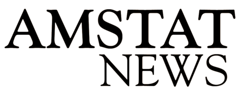 AMSTAT News - black logo