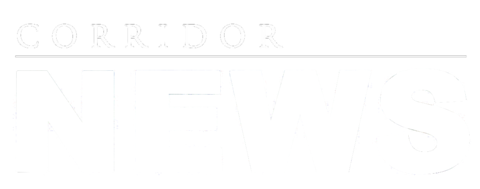 Corridor News - white logo