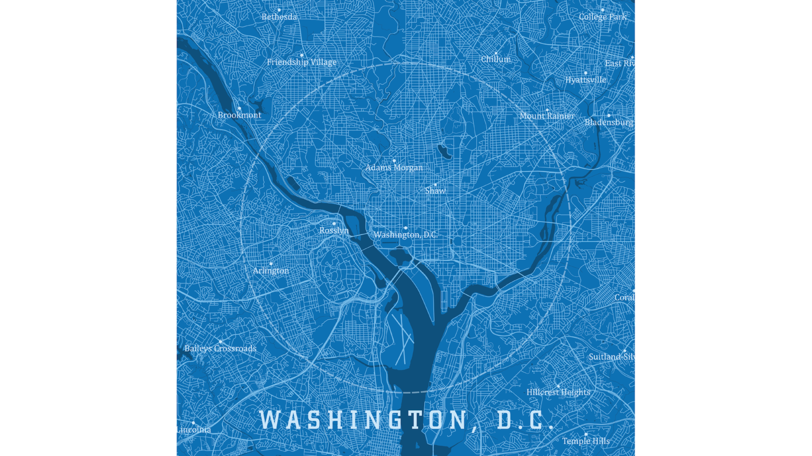 Map of Washington D.C.